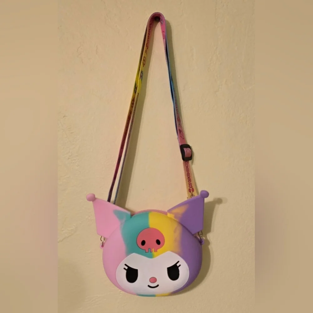 NWT Sanrio Kuromi‎ Multicolor Adjustable Crossbody Bag